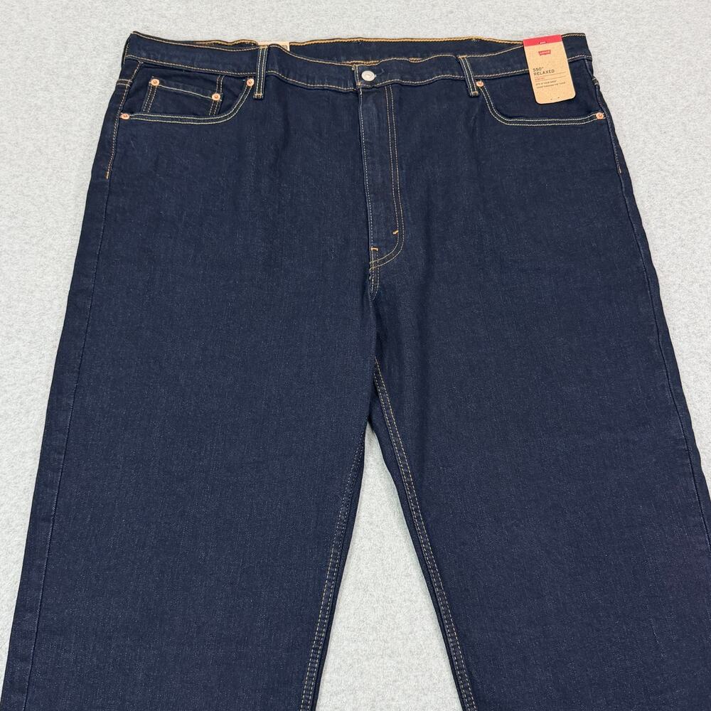 Levi's 550 Relaxed Fit Jeans Men's 48x29 Dark Wash Stretch Big & Tall NWT *READ* - Picture 3 of 16